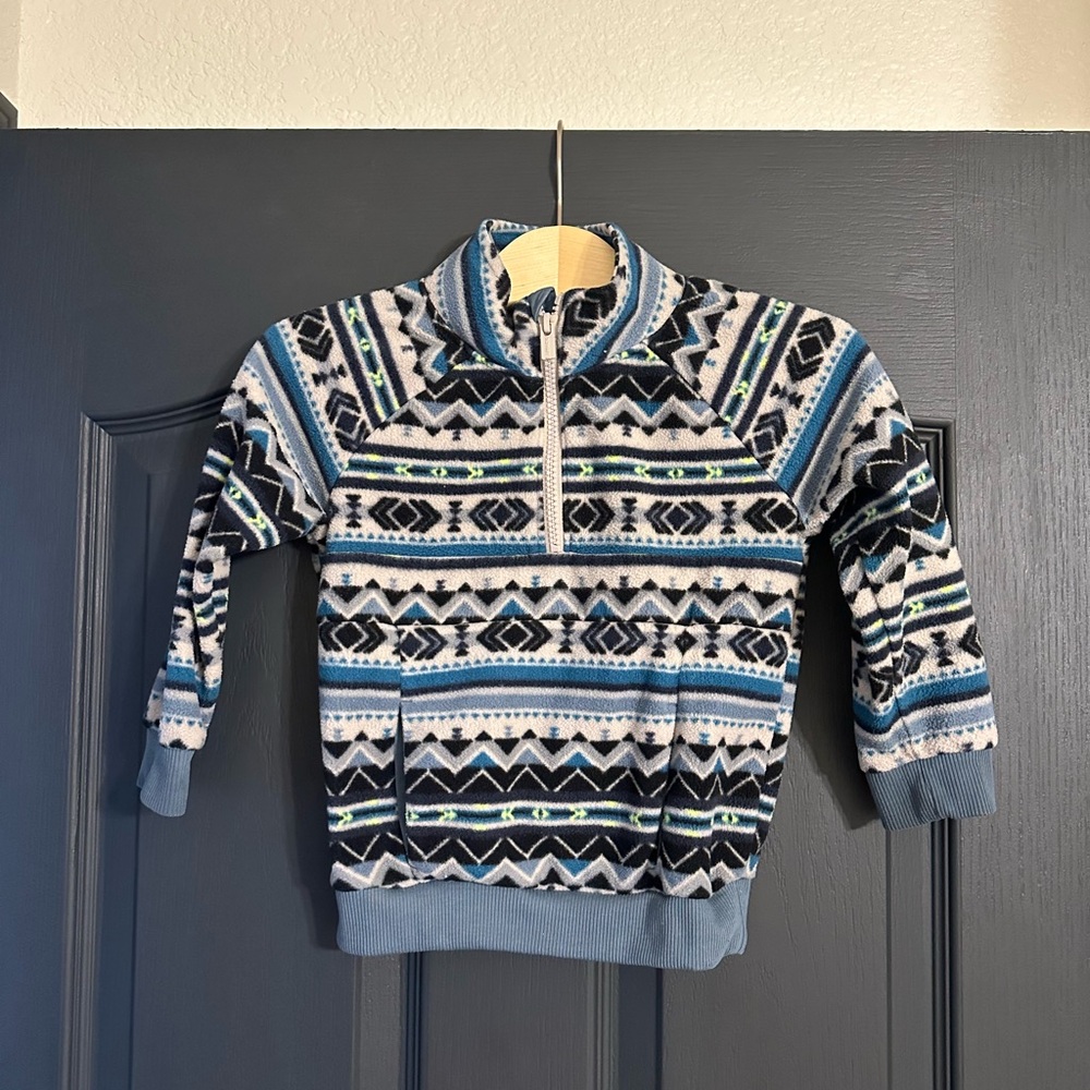 Geometric Patterned Pullover Sweater
